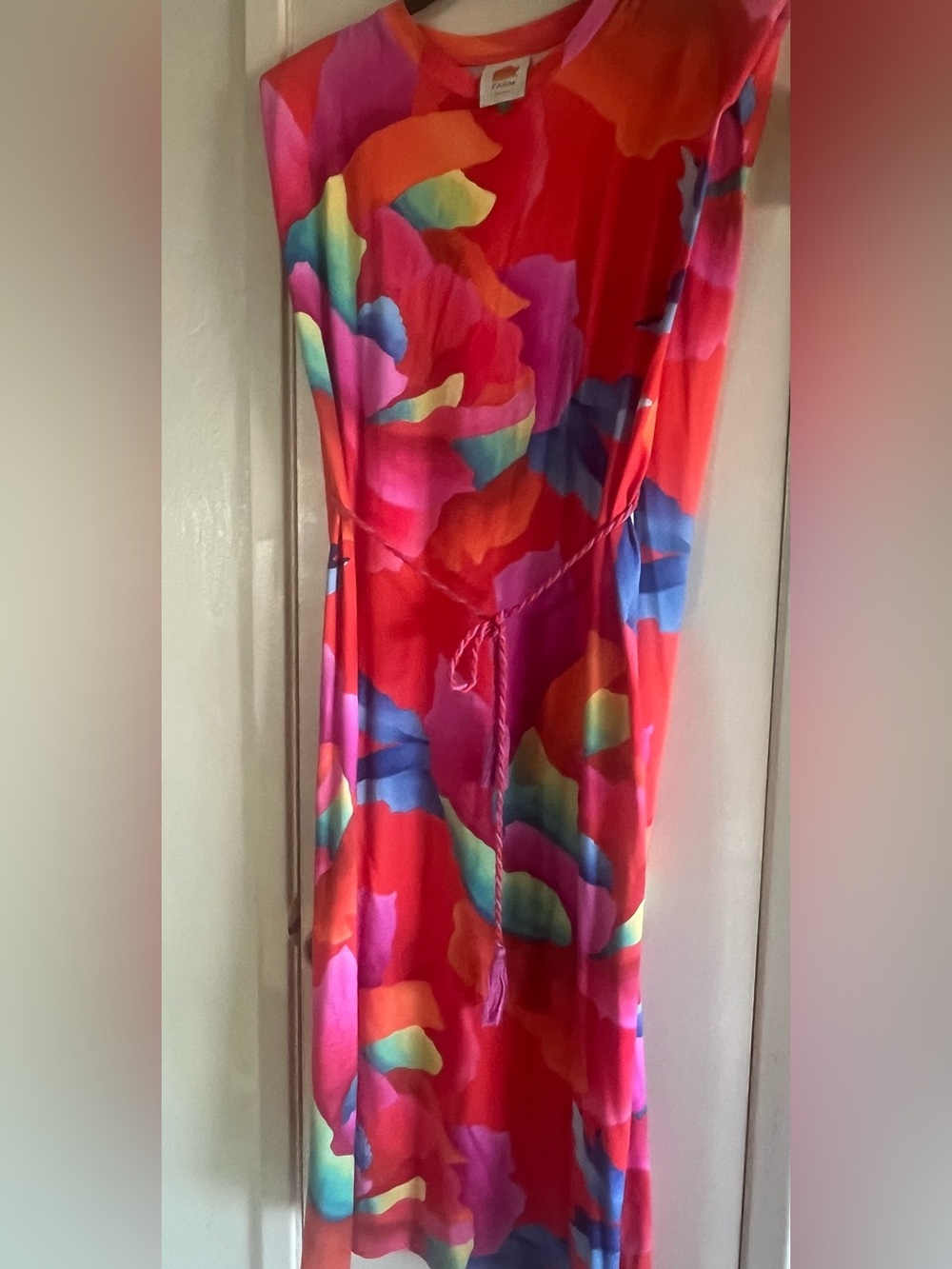 Vibrant Multicolor Maxi Dress with Tie Waist by Farm Rio